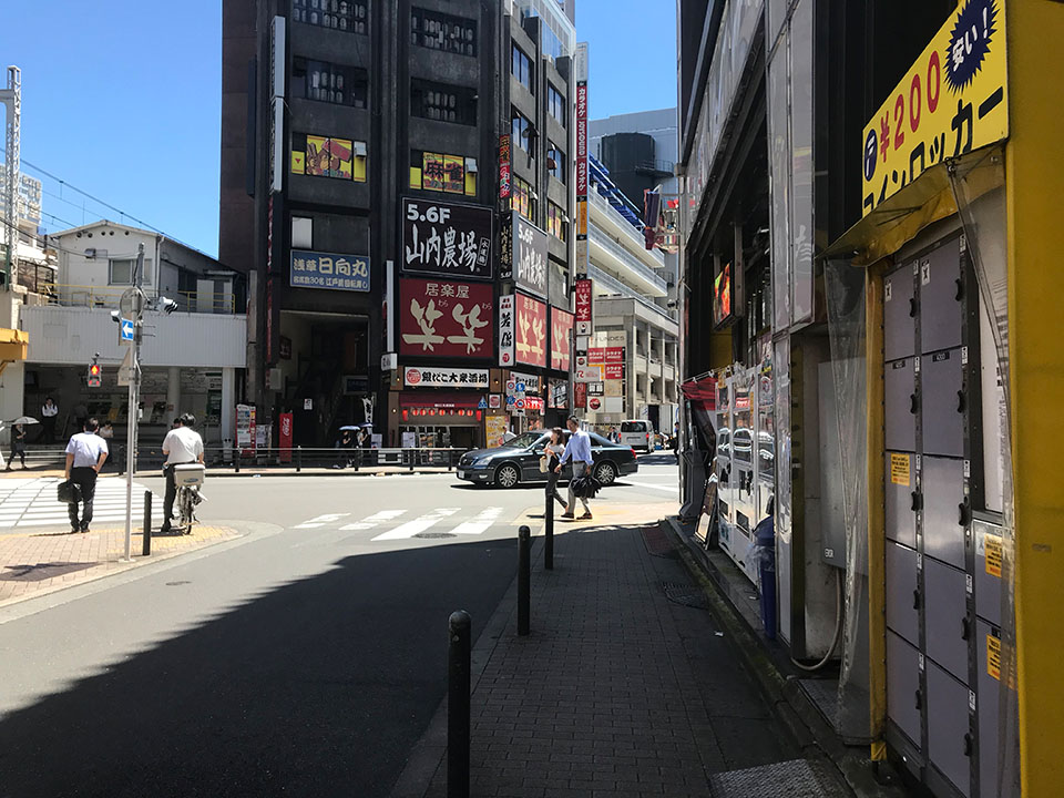 水道橋のロッカー