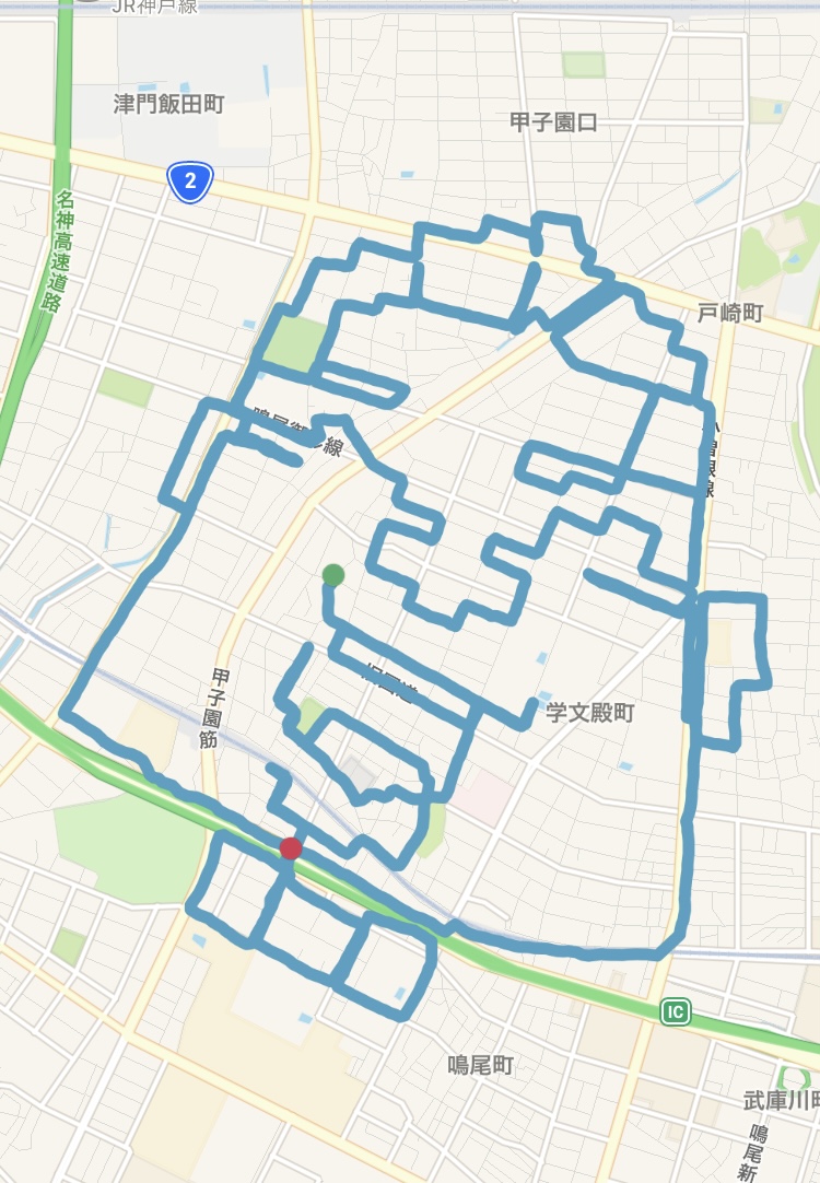 GPSアートの出川一郎